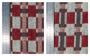 London Cloth grey red woollen double cloth